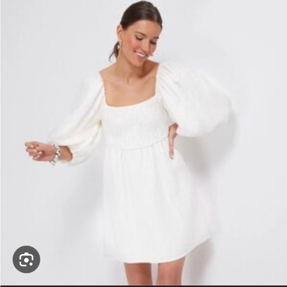Tuckernuck White Puff Sleeve Dress